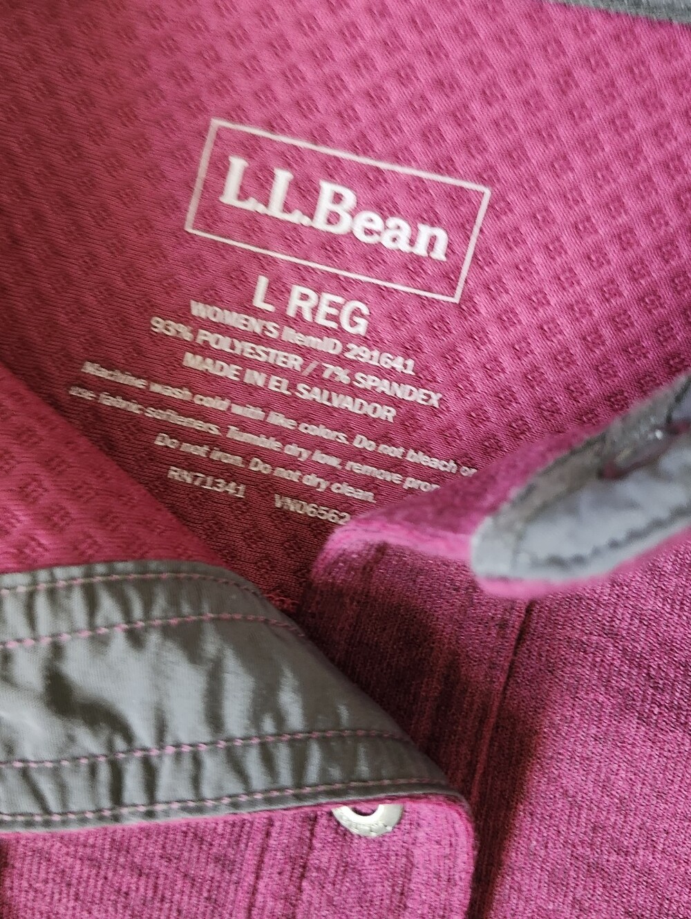 LL Bean Polartec Womens Large Jacket Snap Front Pockets Outdoor Layer Fall Warm - Picture 4 of 13